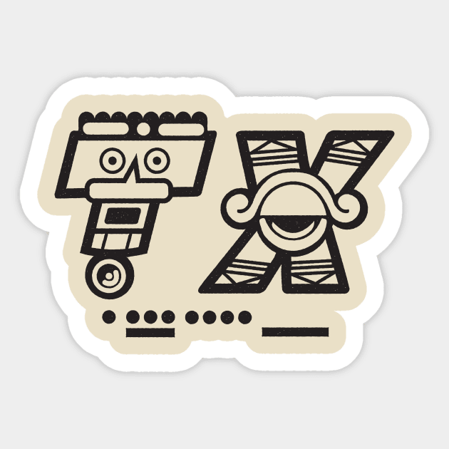 TX glyph Sticker by salohman